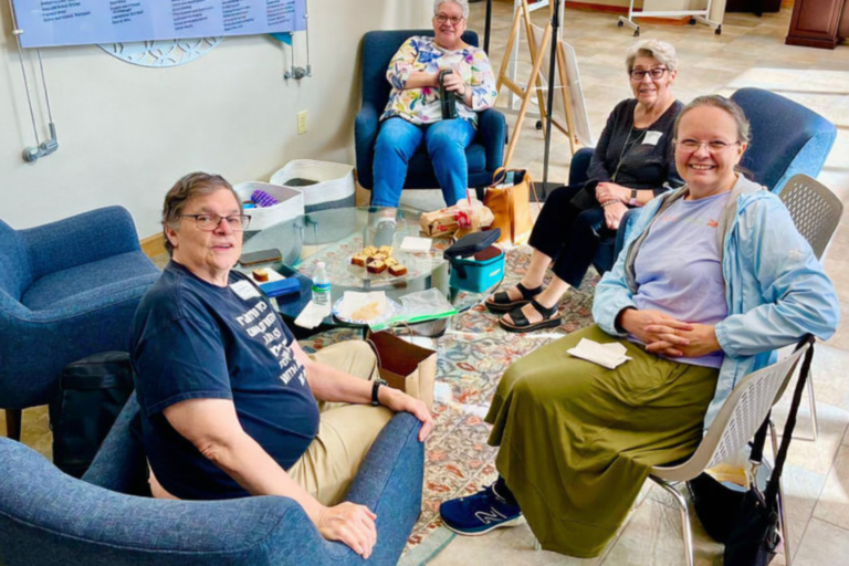 social time in the lobby